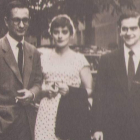Fernández Santos, en la boda de Josefina e Ignacio Aldecoa, en 1954