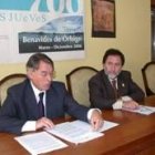 Francisco Álvarez y José Fernando Cornejo, durante el acto de ayer