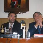 José Miguel Palazuelo junto con Francisco Álvarez, durante la rueda de prensa de ayer