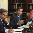El fiscal superior de la Comunidad de Madrid, Manuel Moix, y el fiscal jefe provincial.