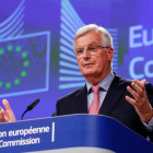 El jefe negociador de la Comisión Europea para el ‘brexit’, Michel Barnier. OLIVIER HOSLET