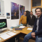 Los investigadores de la Universidad de Alicante, Bernabeu, Rodes y Torrejón.