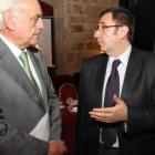 Samuel Rubio y Félix Palomero, la semana pasada, en León.