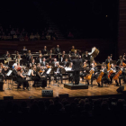 La Orquesta Sinfónica Ciudad de León Odón Alonso, durante un concierto. FERNANDO OTERO