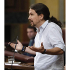 El secretario general de Podemos, Pablo Iglesias. J. C. HIDALGO