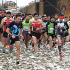 Alberto (70) en primera línea de salida junto a Rabanal (374), Mediavilla (349) y Ernesto (1).