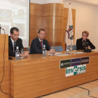 Soto, con los responsables de las tres gestoras que participan en el proyecto.