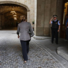 Ada Colau entrando al Ayuntamiento de Barcelona, el pasado 28 de julio.