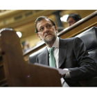 Mariano Rajoy, durante la última sesión de control al Gobierno.
