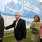 Gallardón, Arenas, Cospedal y Mato, a su llegada a la Intermunicipal del PP.