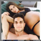 Bartra y Jiménez, en una imagen colgada en las redes sociales durante el embarazo de la periodista.