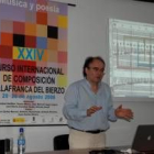 José Manuel López, director del Auditorio Nacional, en su seminario