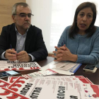 José Miguel Palazuelo y Carmen González, en el Ayuntamiento. A.V.