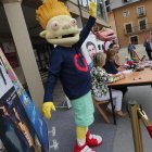Los personajes de Los Lunnis no quisieron perderse la presentación de ayer. ANA F. BARREDO