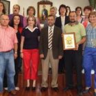 Los docentes fueron recibidos ayer en el Ayuntamiento