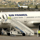 Avión de Air France en el aeropuerto de Barajas.