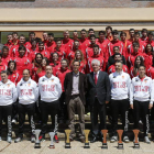 El rector de la Universidad recibió ayer a los medallistas en  el Campeonato de España.