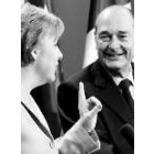 Merkel y Chirac, durante un reciente encuentro en Berlín
