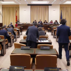 La Comisión de Justicia, al inicio del debate de la reforma del Código Penal, este jueves.