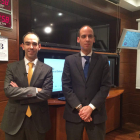 David González y Kristian Santos, durante uno de los seminarios de Andbank.
