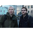 Benedict Cumberbatch, como Julian Assange, y Daniel Brühl, como Daniel Domscheit-Berg, en un fotograma de la película 'The Fifth Estate'.