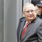 Ángel Sanchís, a su llegada a la Audiencia Nacional para declarar ante el juez Pablo Ruz, el pasado abril.