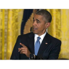 Obama, contestando a la activista en la recepción en la Casa Blanca