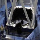 Instrumento CARMENES instalado en el telescopio principal del observatorio astronómico de Calar Alto, en Almería.