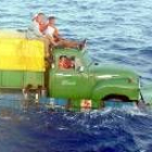 Sistema que utilizan los balseros cubanos para alcanzar las costas de Florida