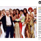 Carla Bruni comparte esta imagen en su cuenta de Instagram en homenaje a Gianni Versace.