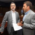 El socialista Fernando Álvarez y López Riesco, ayer.