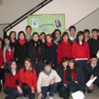 Alumnos de 4º de Eso de Las Discípulas, en su visita a Diario de León