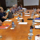 Un momento de la reunión mantenida ayer en el Ministerio de Energía. RAQUEL P. VIECO