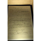 El manuscrito original de Einstein.