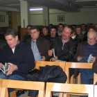 La presentación despertó expectación entre los agricultores, reunidos en Carracedelo.