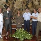 Chacón y Rajoy en la presentación de la nueva cúpula militar