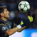 Casillas, en un partido del Oporto de Champions.