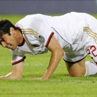 Kaká se lamenta de su lesión ante el Torino.