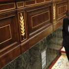 Mariano Rajoy, a su salida del hemiciclo del Congreso de los Diputados el 17 de julio.
