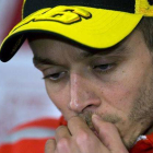 El italiano Valentino Rossi explicó en la conferencia de prensa del Gran Premio de la Comunidad Valenciana que, desde su punto de vista "realmente Marco no se llegó a caer".