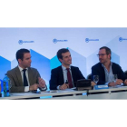 Andrea Levy, Teodoro García, Pablo Casado, Javier Maroto y Dolors Montserrat, durante la Junta Directiva Nacional. QUIQUE GARCÍA