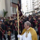 Un momento de la procesión de la Borriquilla, en La Coruña.