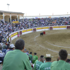 La plaza, casi completa, disfrutó la faena. ACACIO