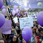 Manifestación feminista de ayer.