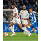 Fidel Escobar y Fran Cruz en el partido ante el Dépor. DANI OTERO (LOF)