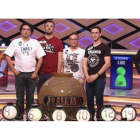 Héctor Miguel Paramio, Javier Miralles, Rubén Calvo y Alfredo Mayo, Los Rockcampers, en el concurso '¡Boom'!, de Antena 3.