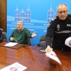 Pereira, Miranda y Borraz, en la presentación del balance en materia de Seguridad Ciudadana.
