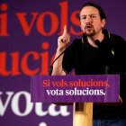 El líder de Podemos y vicepresidente del Gobierno durante las elecciones. TONI ALBIR