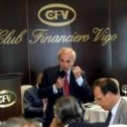 José Manuel Otero, durante su intervención en el Club Financiero de Vigo