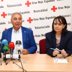 José Ignacio de Luis y María Teresa Arias, durante la rueda de prensa. CARLOS S. CAMPILLO